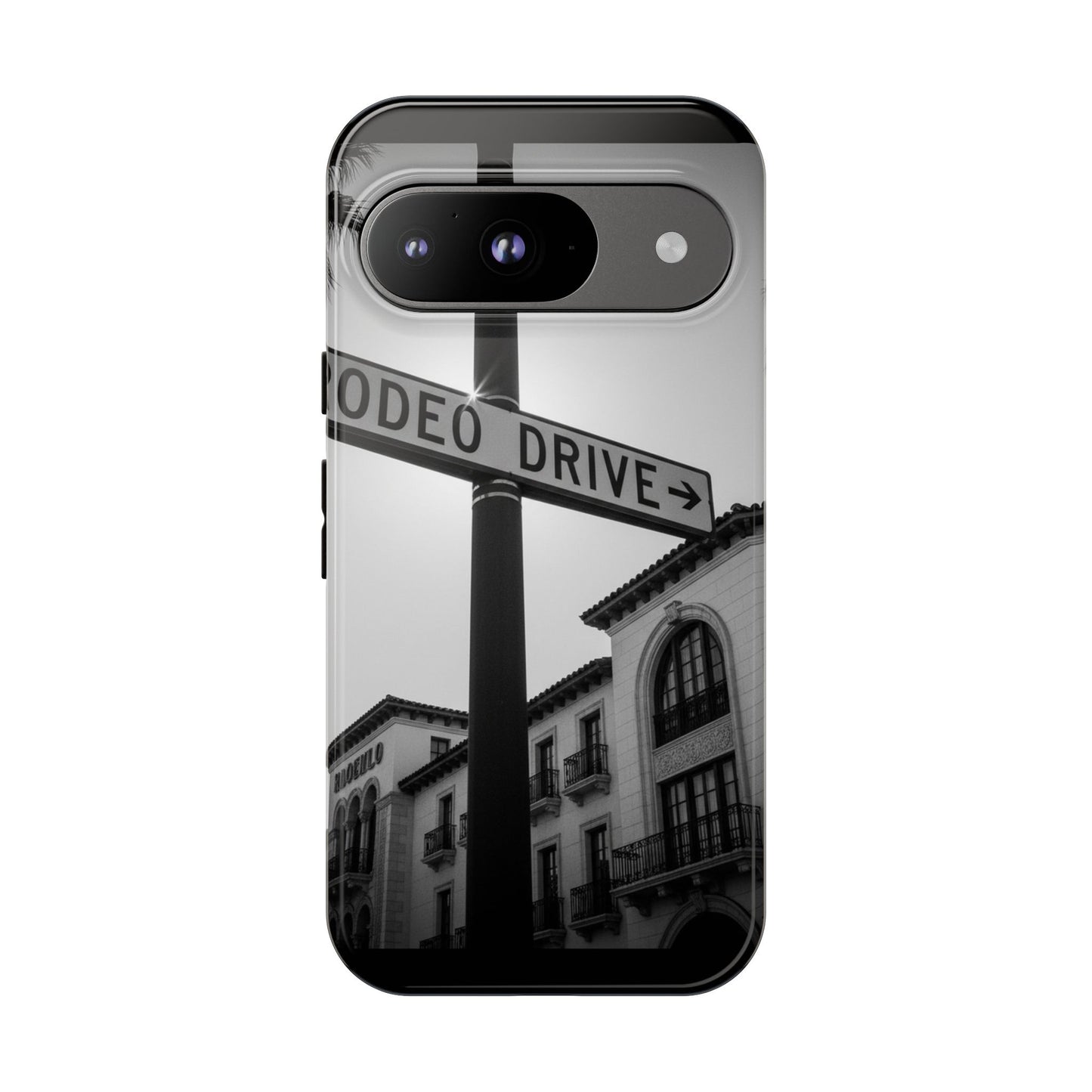Rodeo Drive Phone Case | Los Angeles Aesthetic Black & White Photography | Luxury LA Street Tough Case for iPhone & Samsung