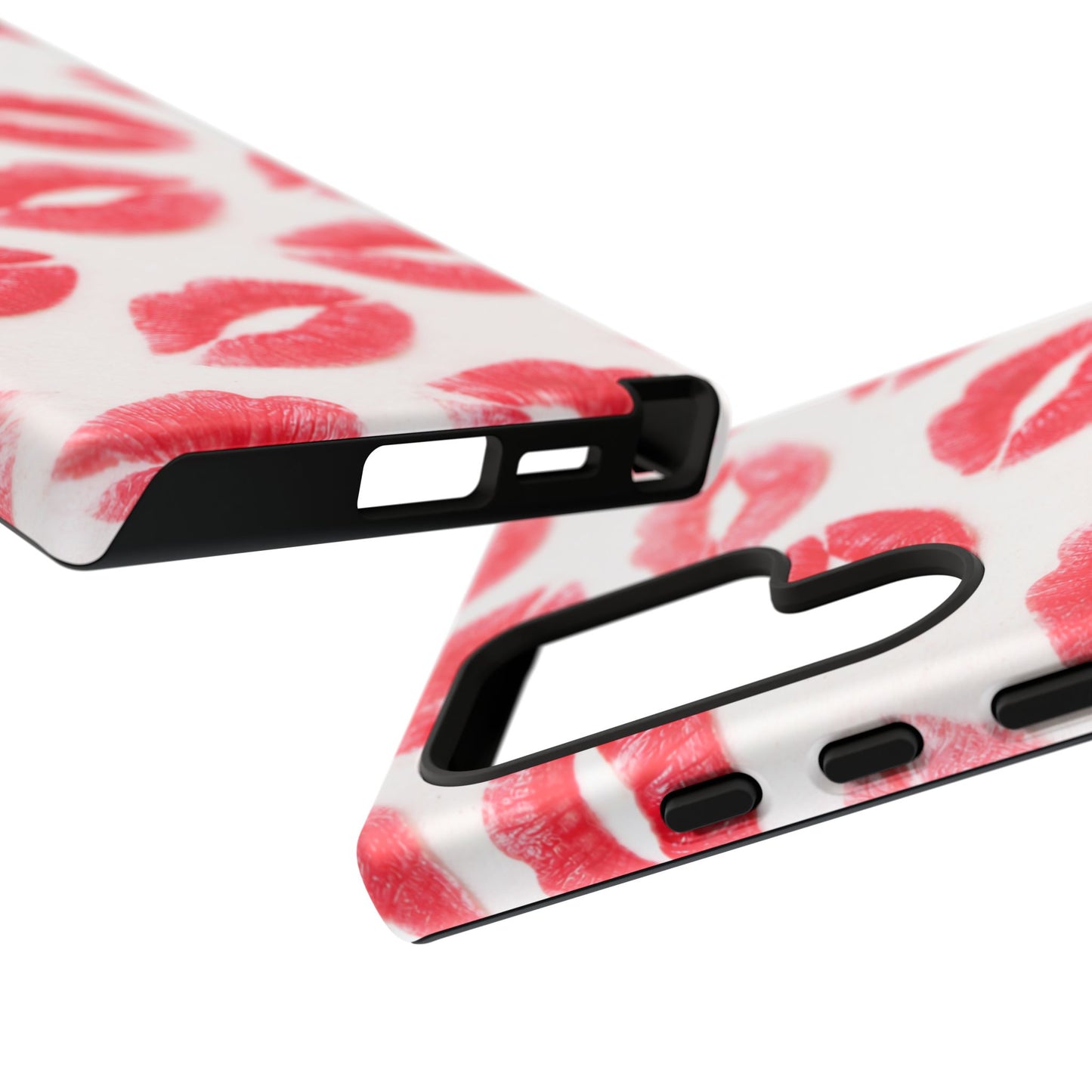 Red Lipstick Kiss Phone Case – Sexy Lip Print Pattern Tough Protective Cover