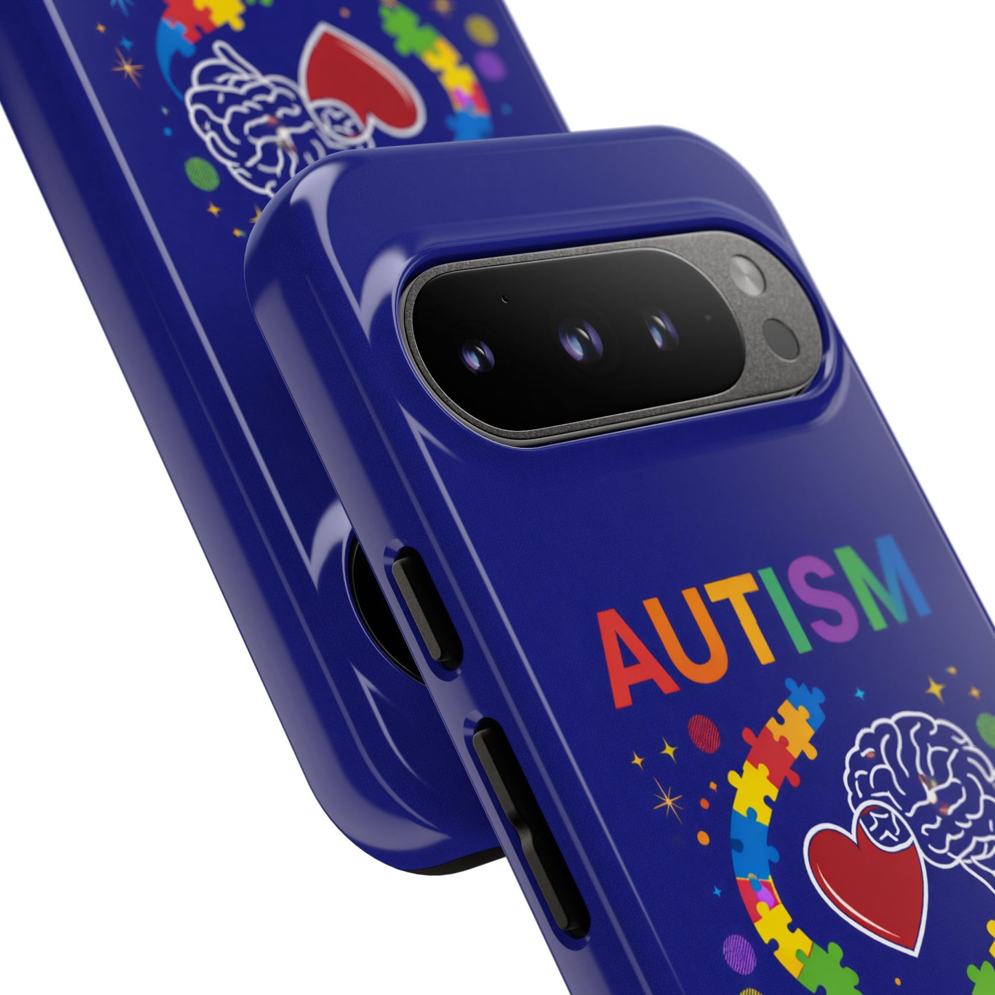Autism Awareness Tough Case – "Love Connects All Pieces" Phone Case for Iphone, Samsung Galaxy and Pixel