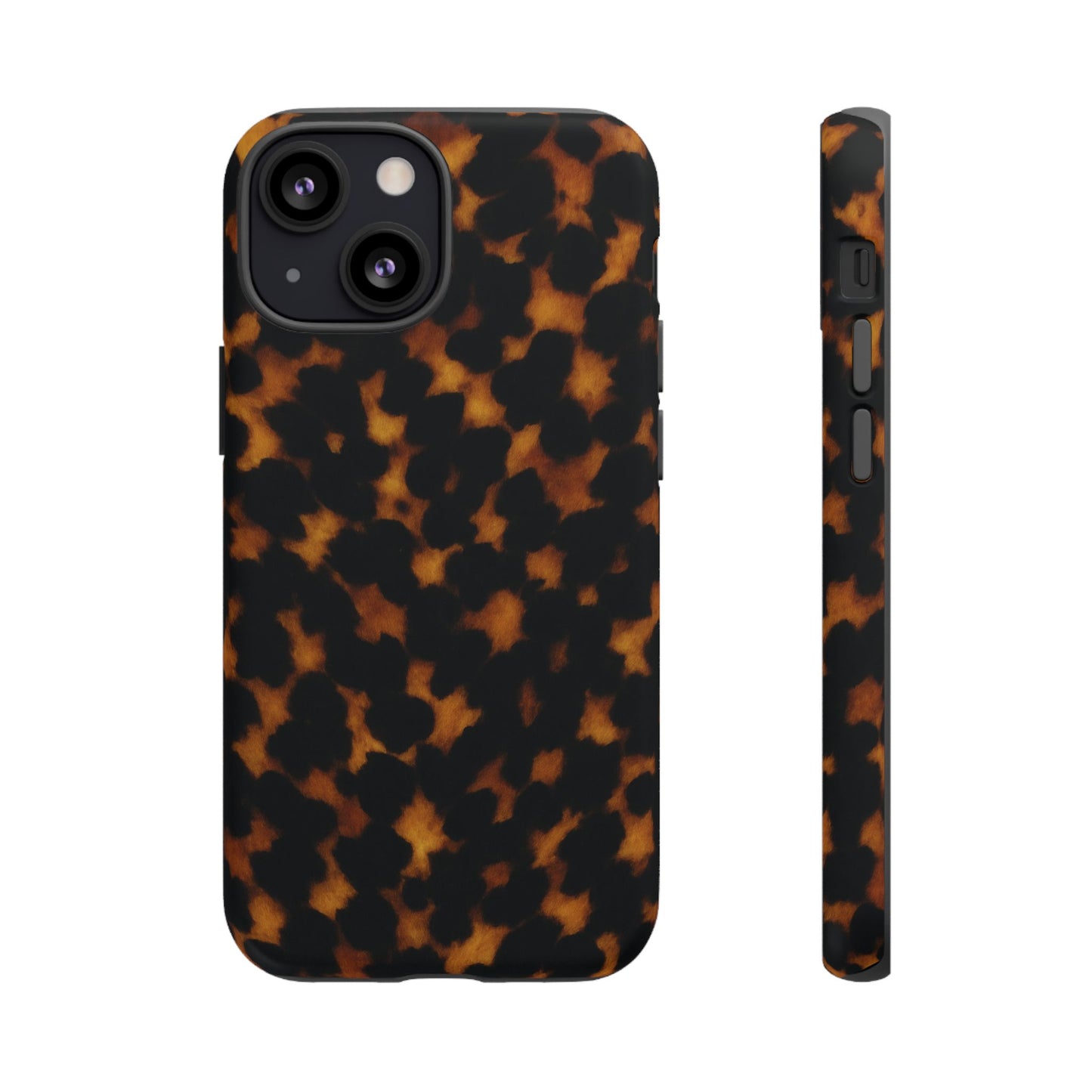 Tortoiseshell Pattern Tough Phone Case | Classic Leopard-Style Protective Cover