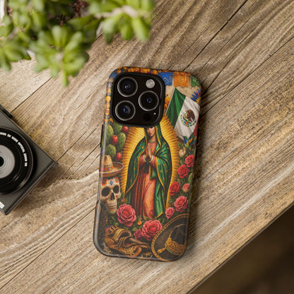 Virgen de Guadalupe Phone Case Mexican Floral iPhone Samsung Pixel Case