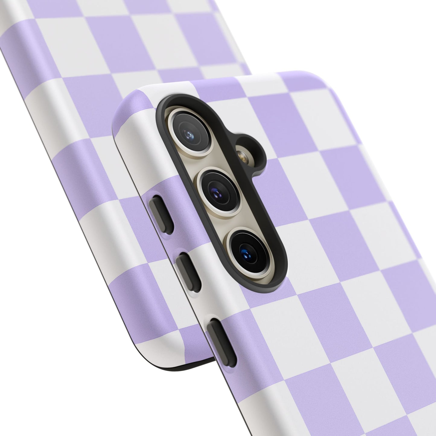 Lavender Checkerboard Phone Case | Pastel Aesthetic Tough Case