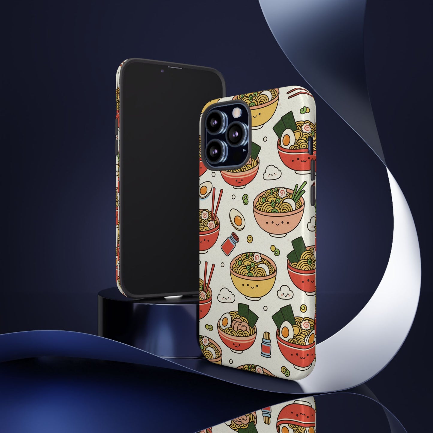 Kawaii Ramen Phone Case – Cute Japanese Food Pattern | Noodle Bowl Aesthetic Case