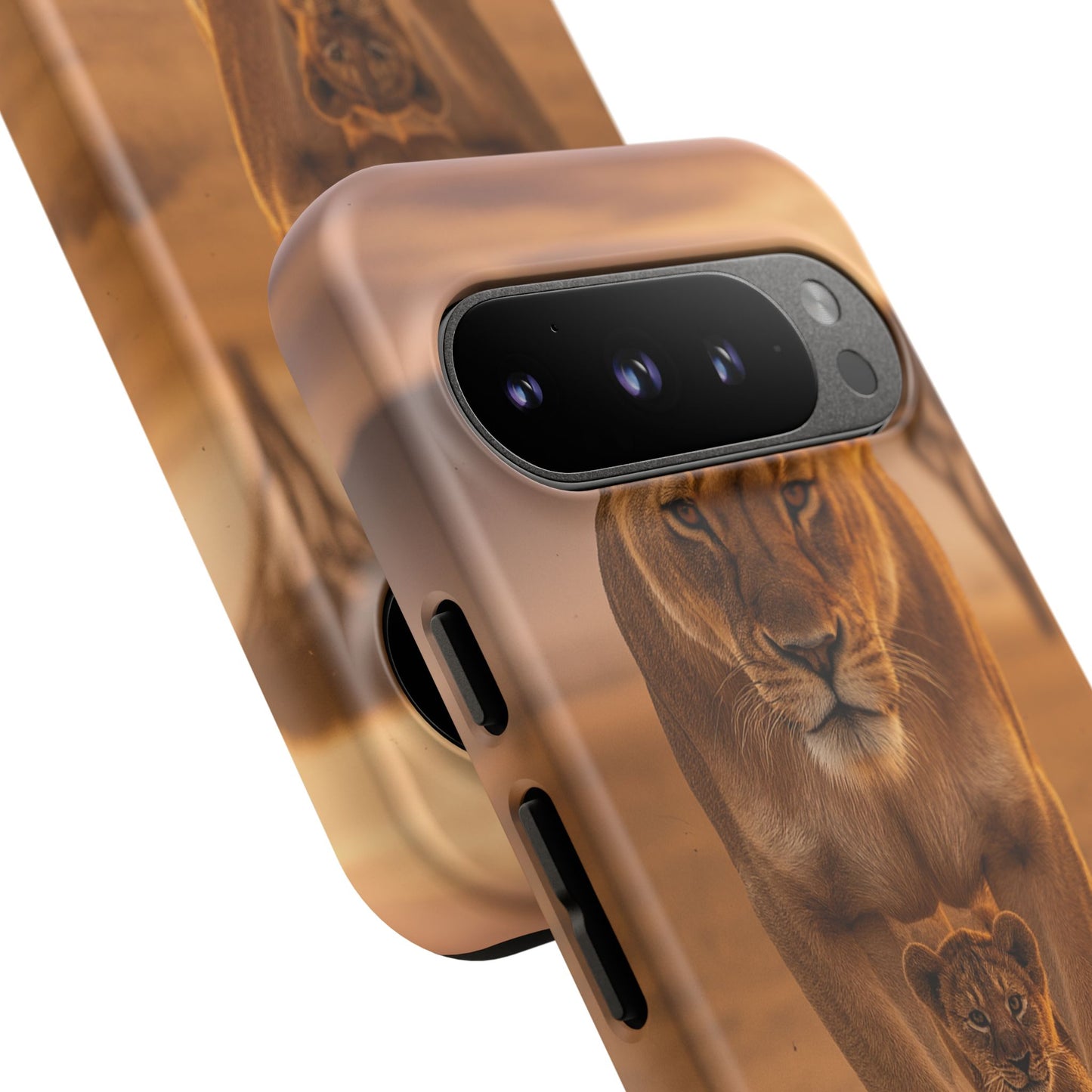 Lioness & Cub Phone Case | Safari Wildlife Tough Case for iPhone & Samsung