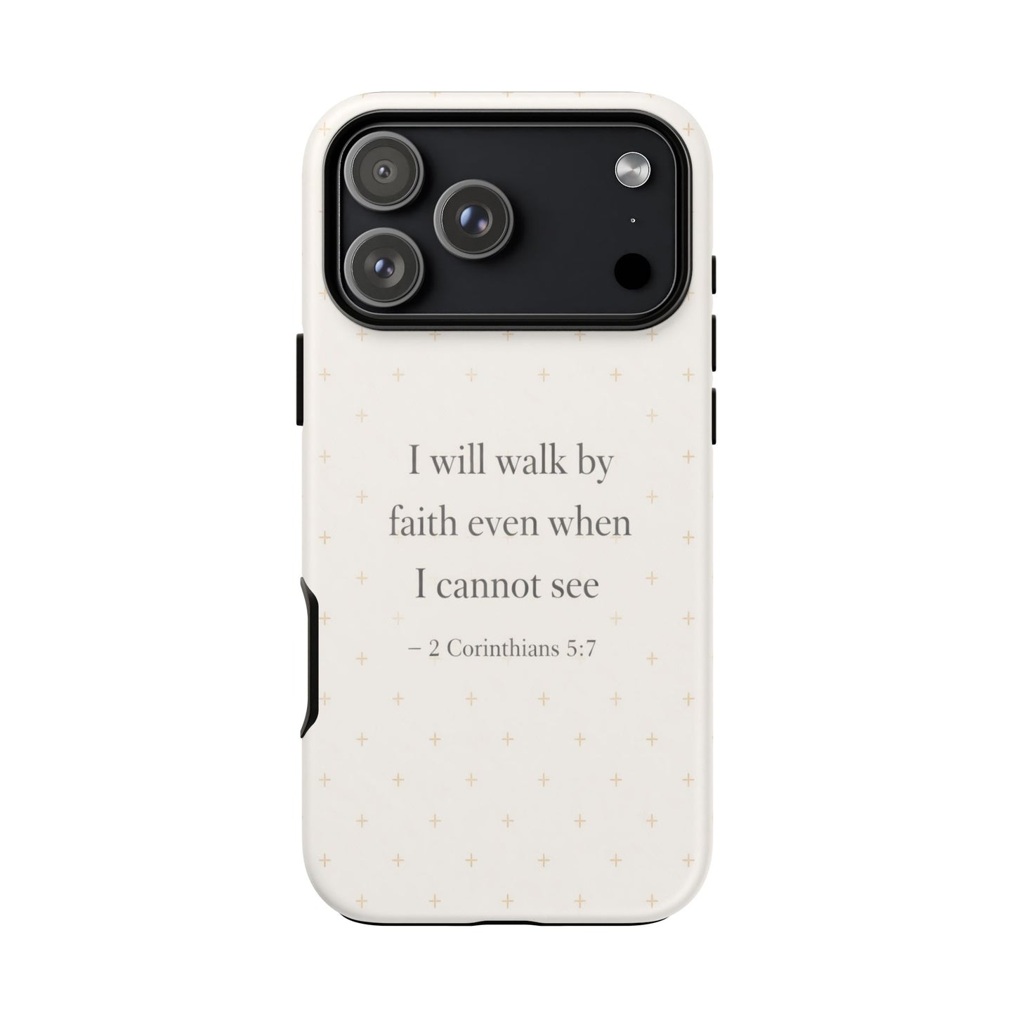 Walk by Faith Phone Case 2 Corinthians 5:7 Christian Bible Cover