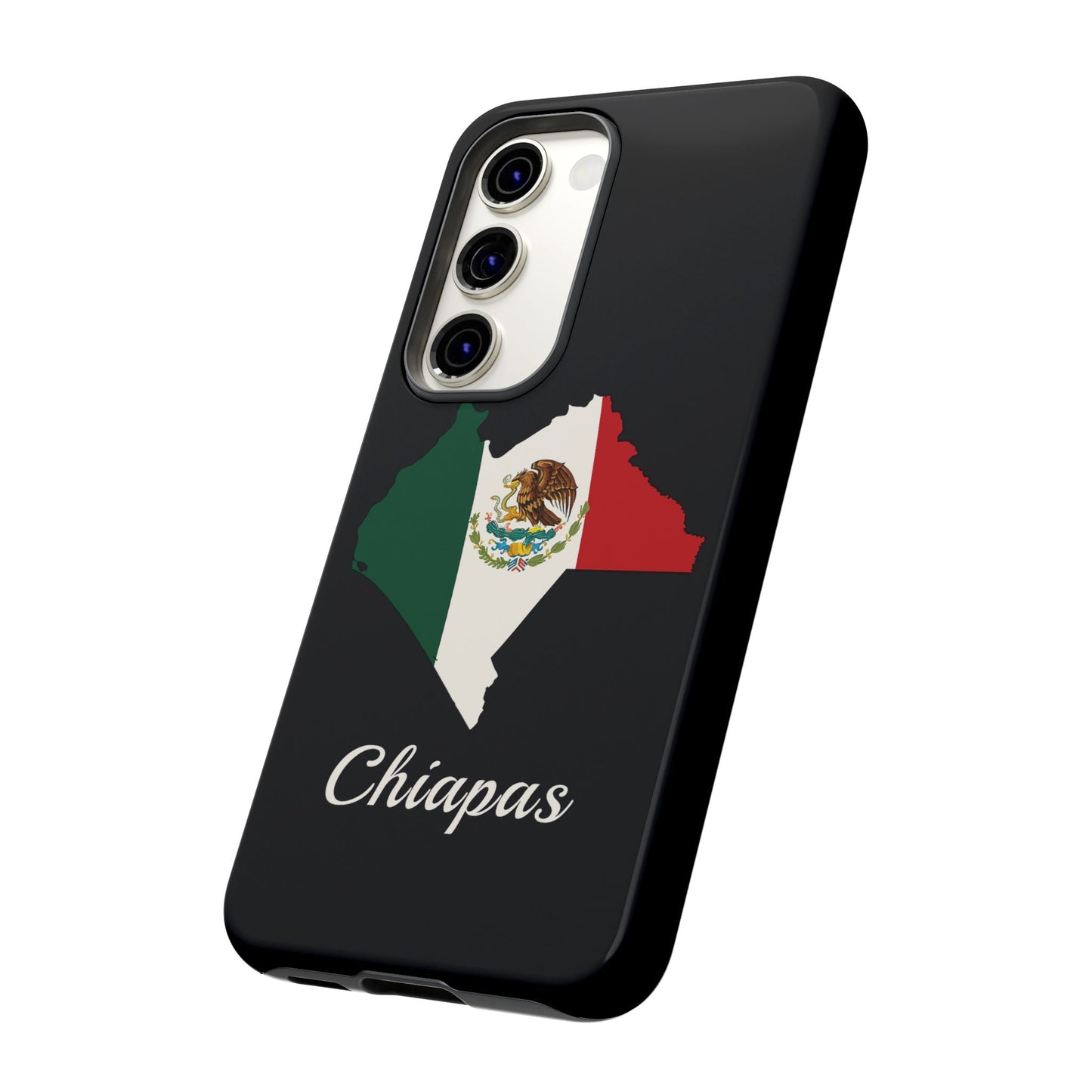 Chiapas Mexico Flag Map Phone Case | Mexican American Pride Tough Case for iPhone & Samsung