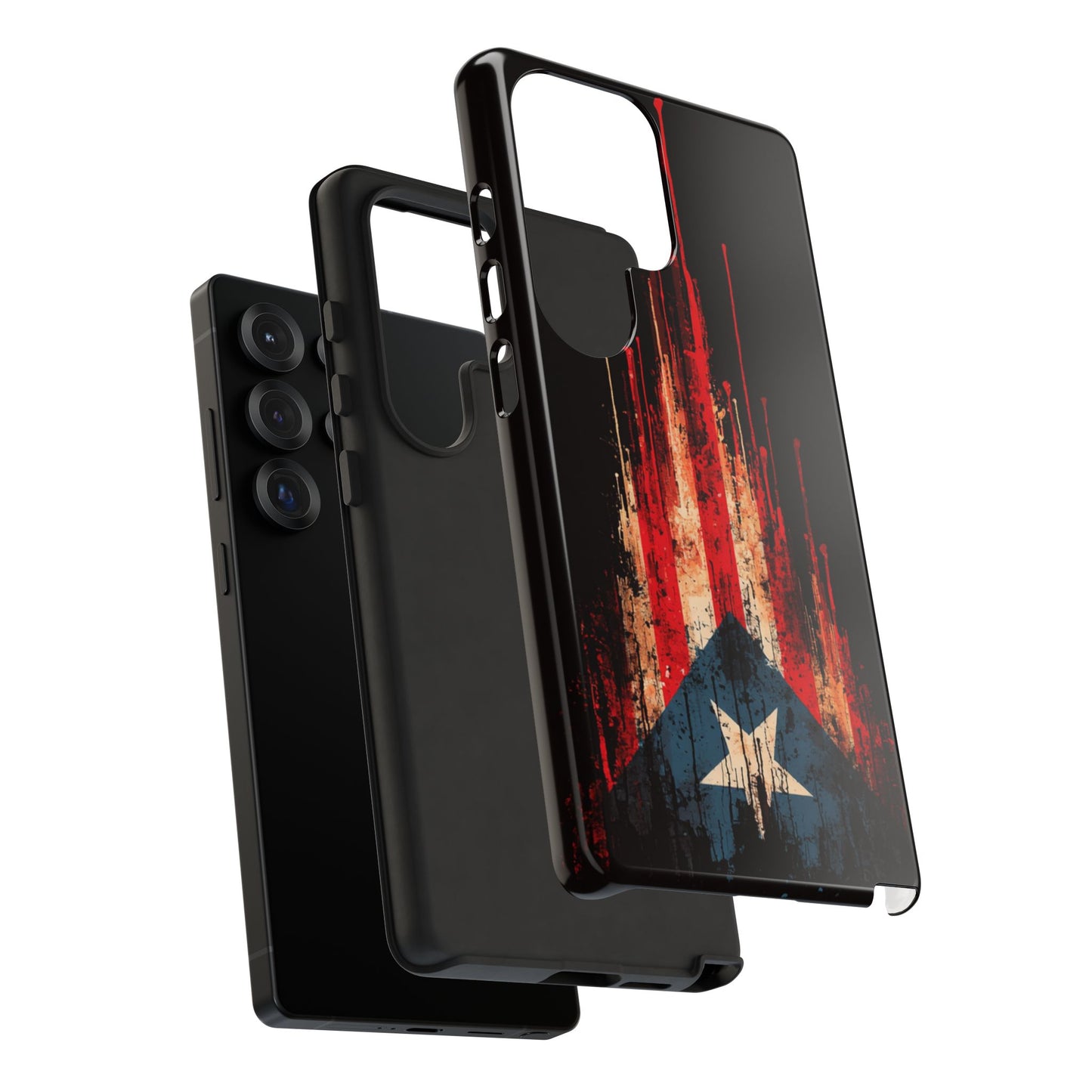 Puerto Rico Flag Phone Case | Distressed Puerto Rican Flag Tough Case | Boricua Pride Protective iPhone Samsung Cover