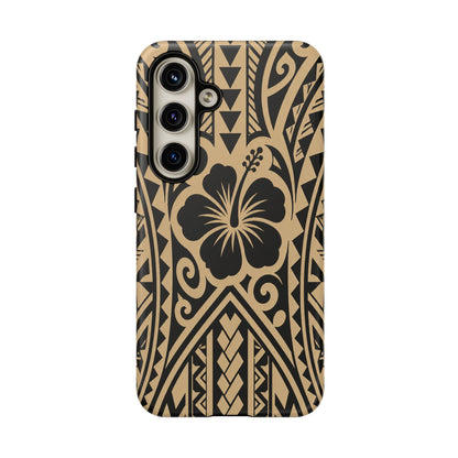 Polynesian Tribal Hawaiin Hibiscus Phone Case for iPhone Samsung Galaxy