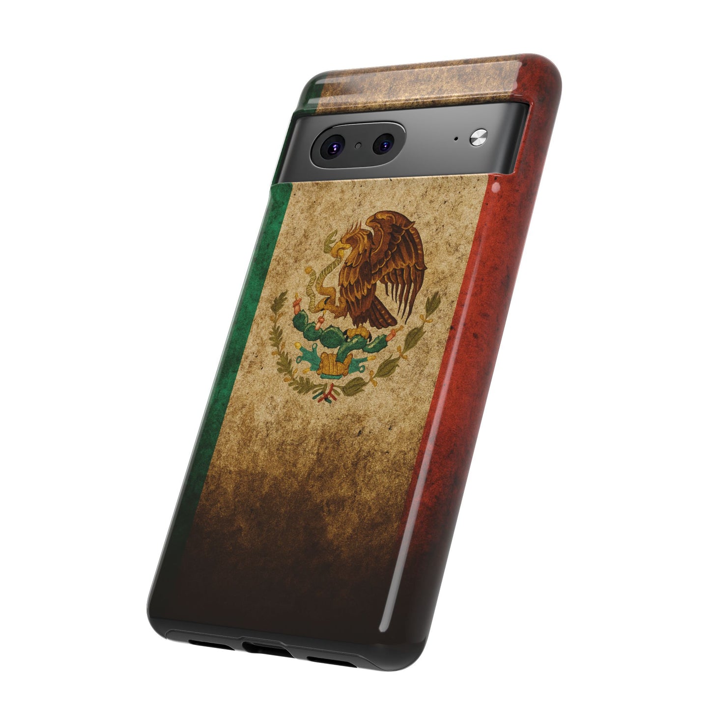 Vintage Mexico Flag Phone Case – Mexican Pride Grunge Flag Aesthetic Tough Case