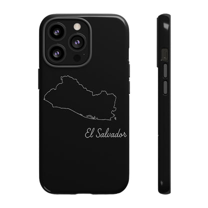 El Salvador Outline Phone Case – Minimal Country Map Tough Case (iPhone, Samsung, Pixel)