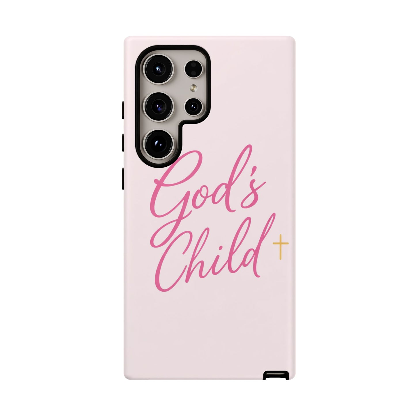 Gods Child Phone Case Christian Pink Aesthetic Tough iPhone Case