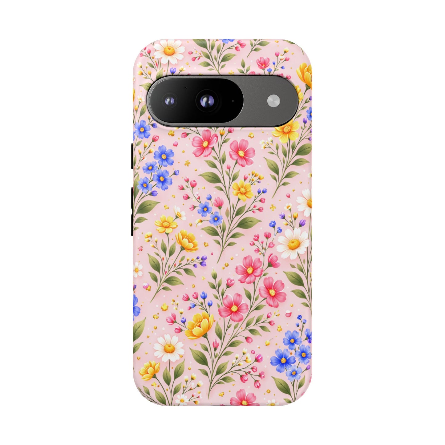 Wildflower Floral Phone Case Vintage Spring Meadow Tough Cover