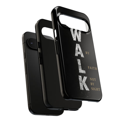 Walk by Faith Not by Sight Christian Phone Case Bible Verse Faith Cover