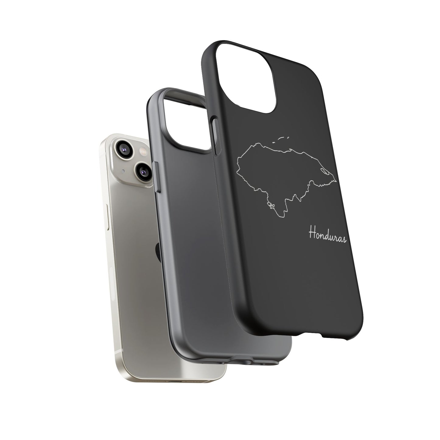 Honduras Outline Phone Case – Minimal Country Map Tough Case (iPhone, Samsung, Pixel)