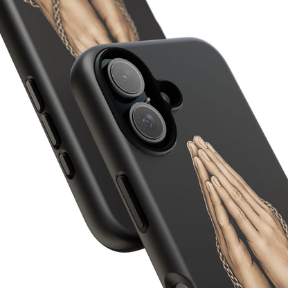 Praying Hands Cross Phone Case – Christian Faith Scripture Cover
