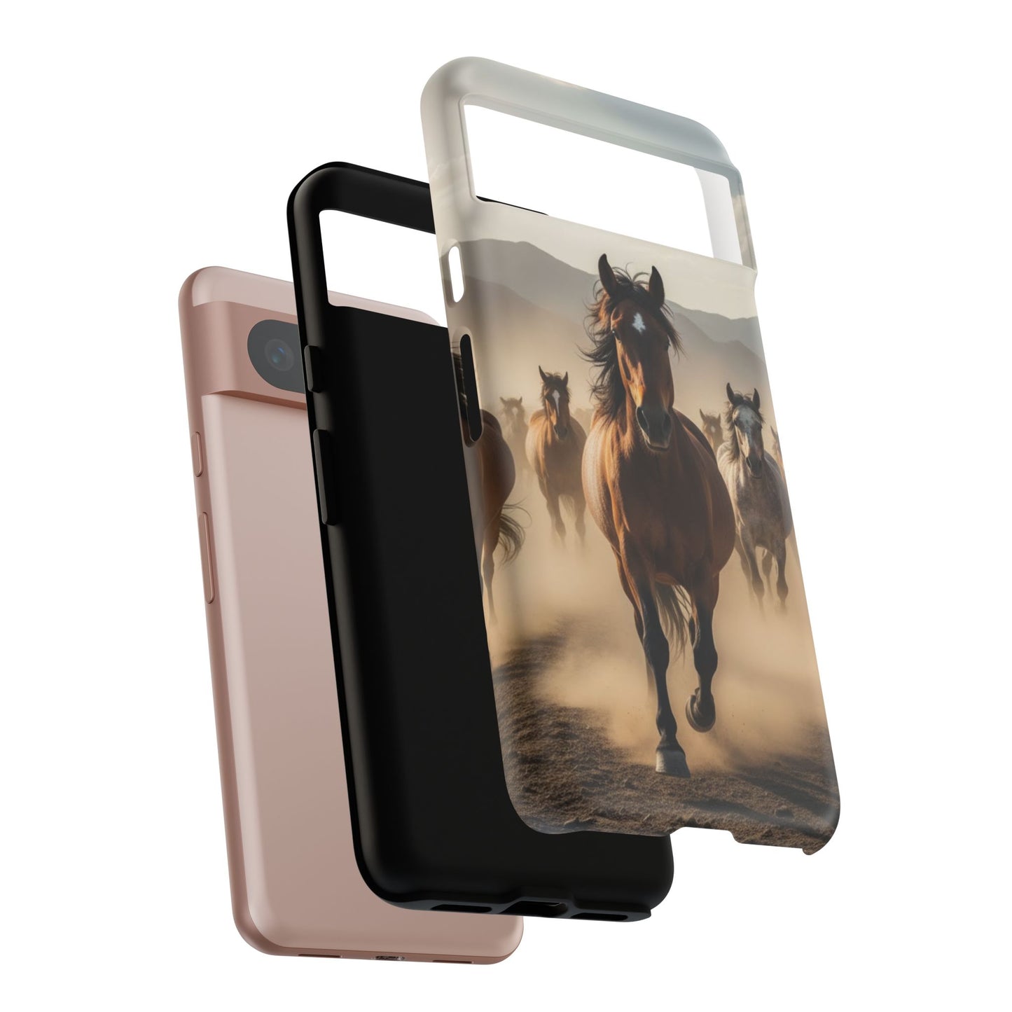 Running Horses Phone Case | Wild Mustang Herd Tough Protective Cover