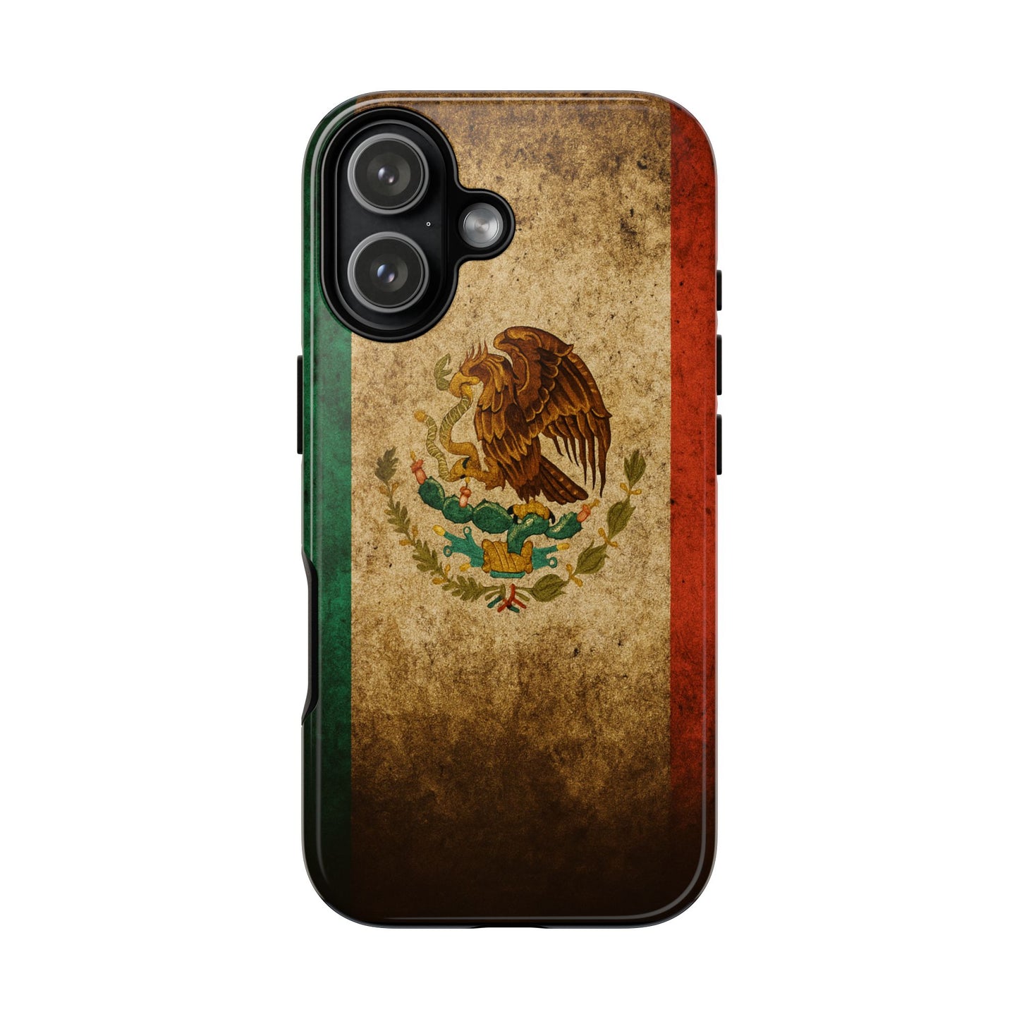 Vintage Mexico Flag Phone Case – Mexican Pride Grunge Flag Aesthetic Tough Case