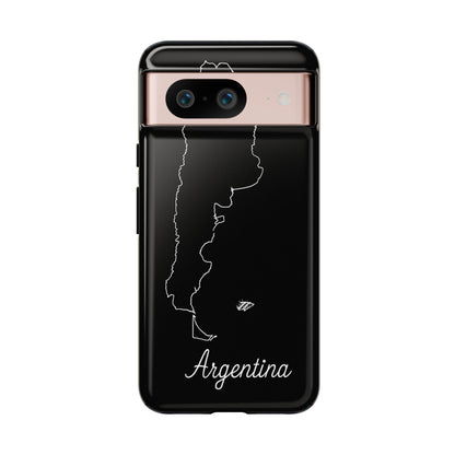 Argentina Outline Phone Case – Minimal Country Map Tough Case (iPhone, Samsung, Pixel)