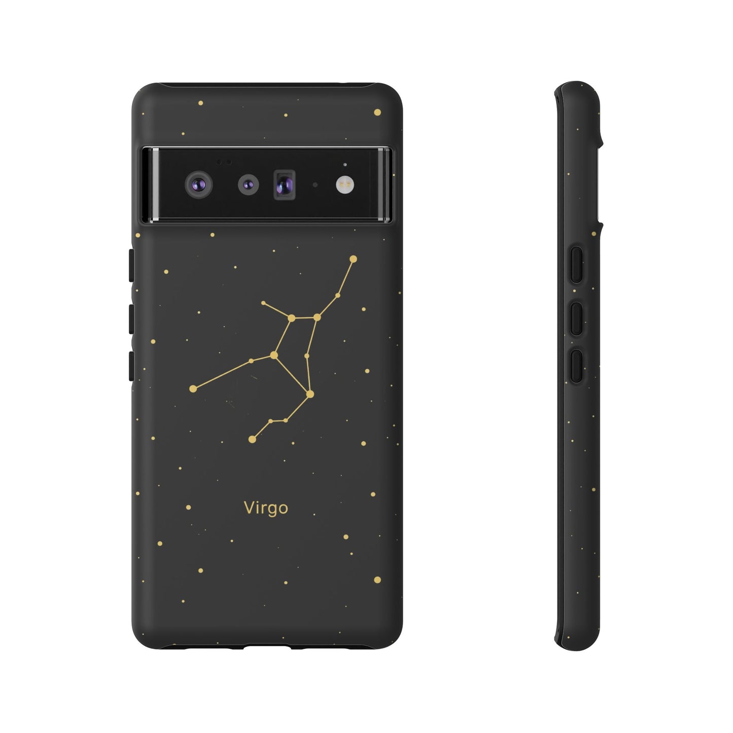 Virgo Zodiac Constellation Phone Case – Luxe Gold Celestial Cover