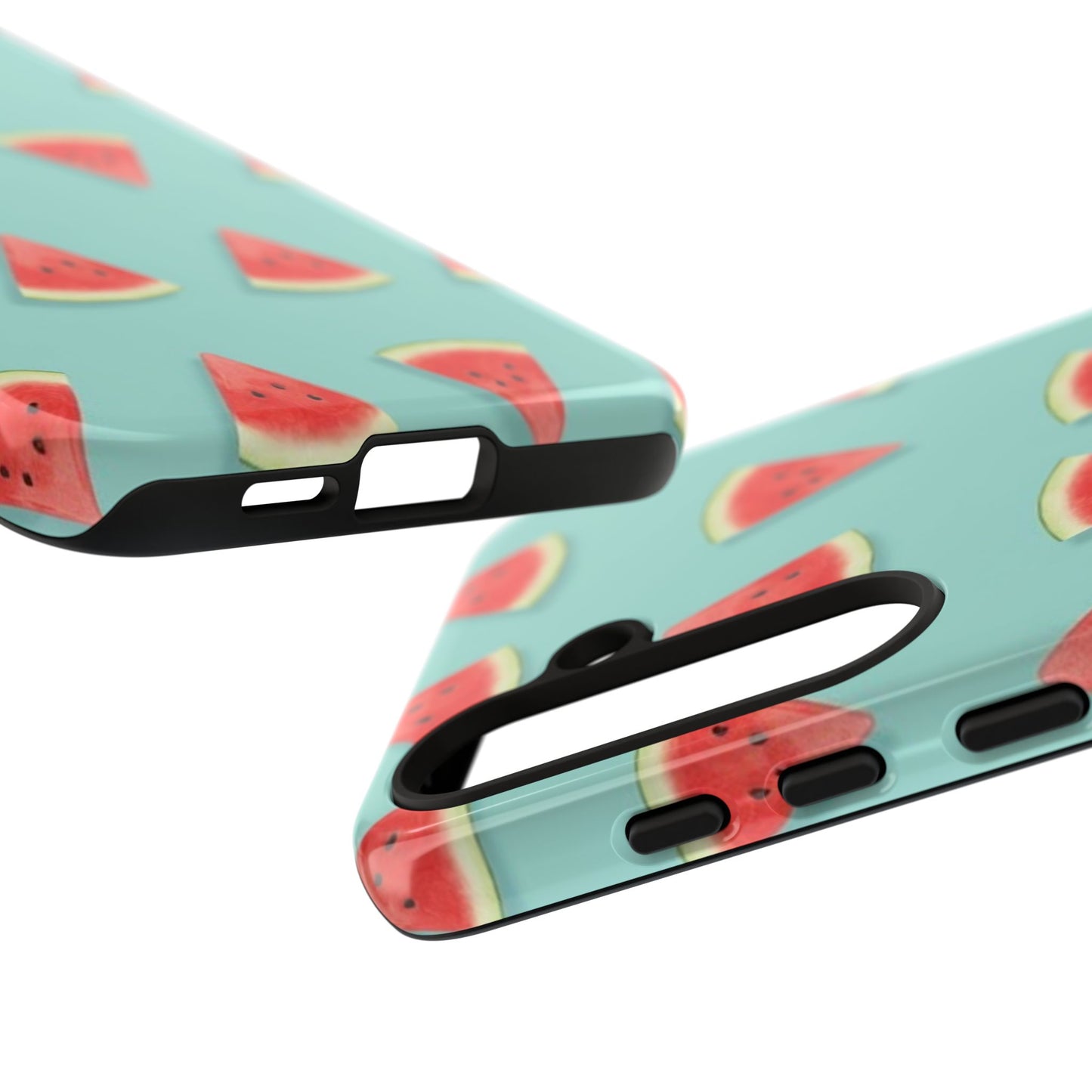 Watermelon Phone Case – Pastel Blue Summer Fruit Tough Case (iPhone, Samsung, Pixel)