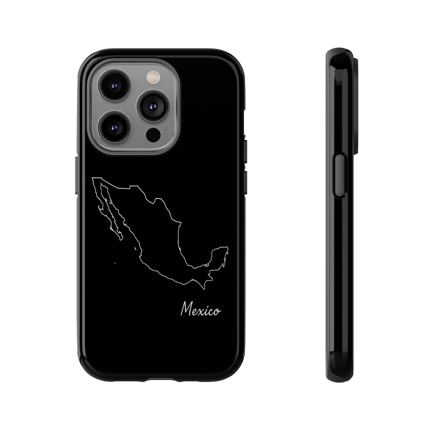 Mexico Outline Phone Case – Minimal Country Map Tough Case (iPhone, Samsung, Pixel)