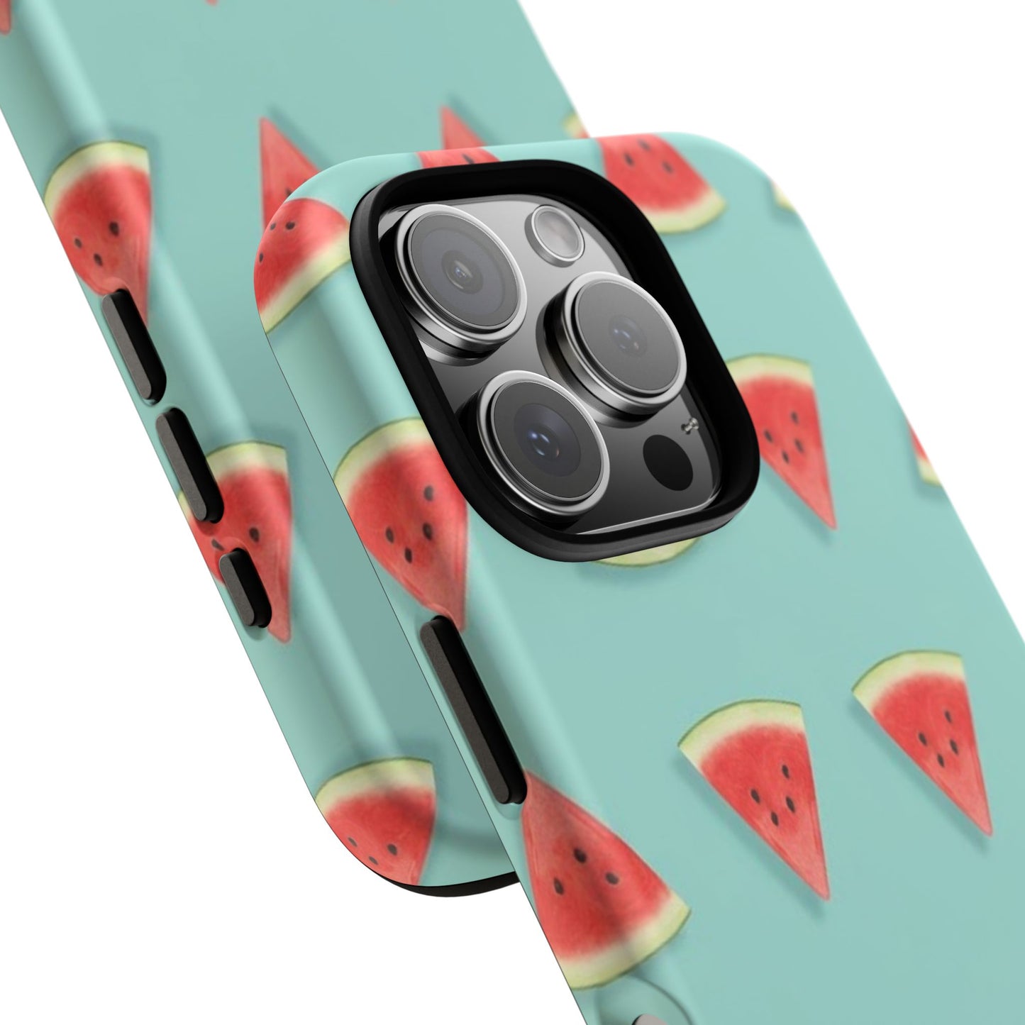 Watermelon Phone Case – Pastel Blue Summer Fruit Tough Case (iPhone, Samsung, Pixel)