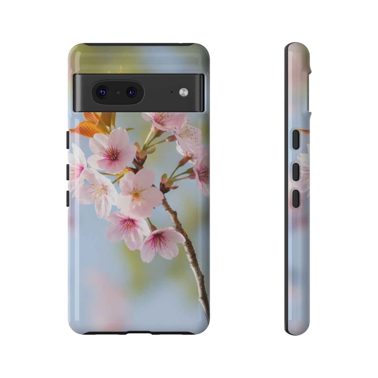Cherry Blossom Phone Case – Pink Floral Tough Case (iPhone, Samsung Galaxy, Pixel)