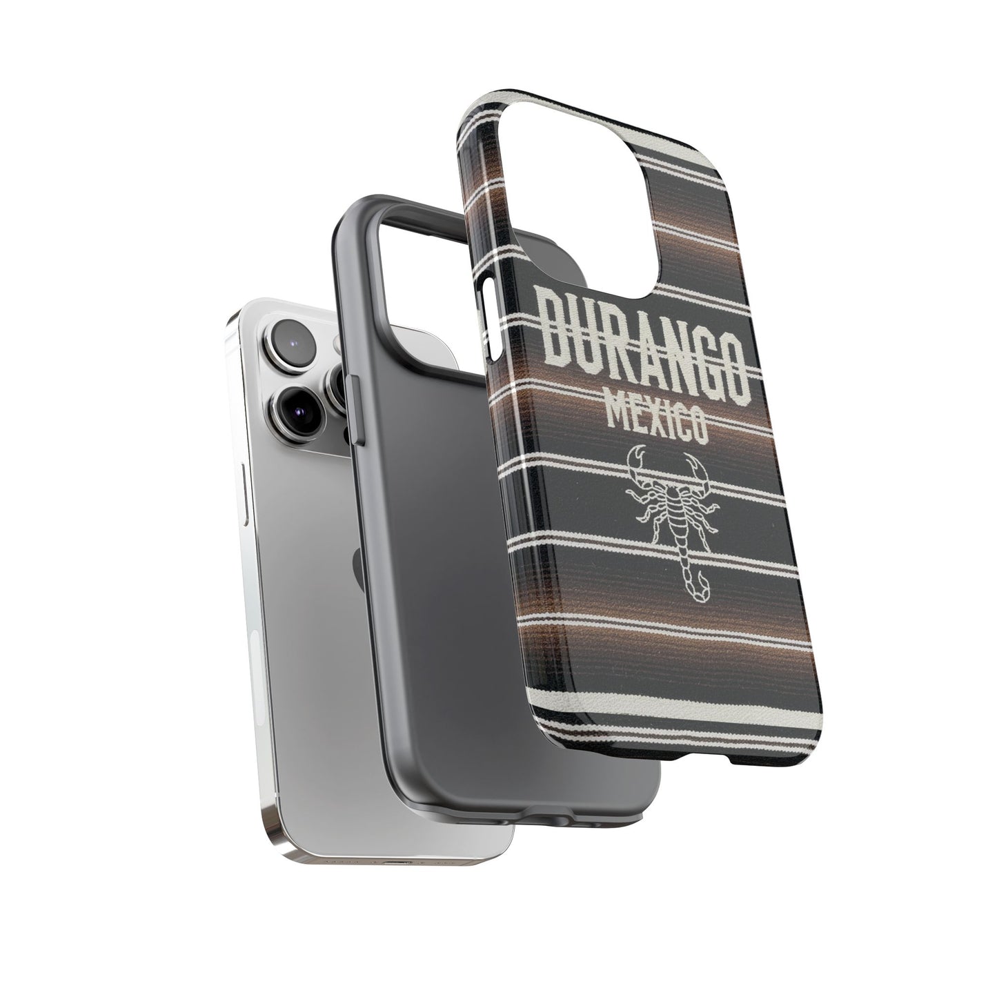 Durango Mexico Phone Case | Serape Scorpion Western Design | Mexican Heritage Tough Case for iPhone & Samsung