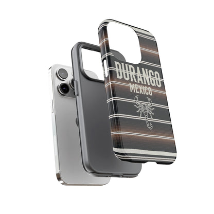 Durango Mexico Phone Case | Serape Scorpion Western Design | Mexican Heritage Tough Case for iPhone & Samsung