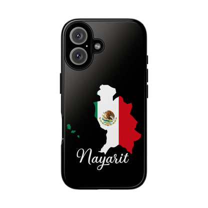 Nayarit Mexico Flag Map Phone Case | Mexican American Pride Tough Case for iPhone & Samsung
