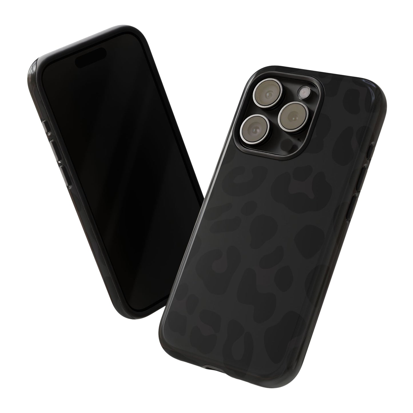 Black Leopard Phone Case | Matte & Glossy Tough Protective iPhone Case
