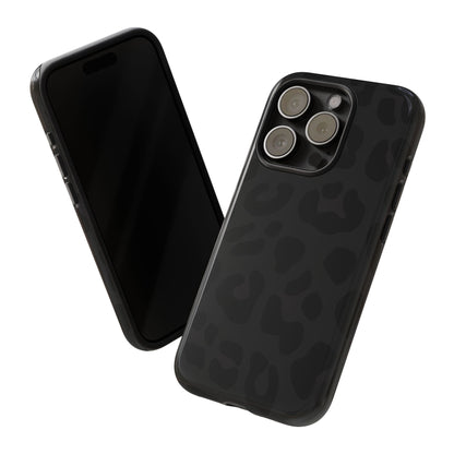 Black Leopard Phone Case | Matte & Glossy Tough Protective iPhone Case
