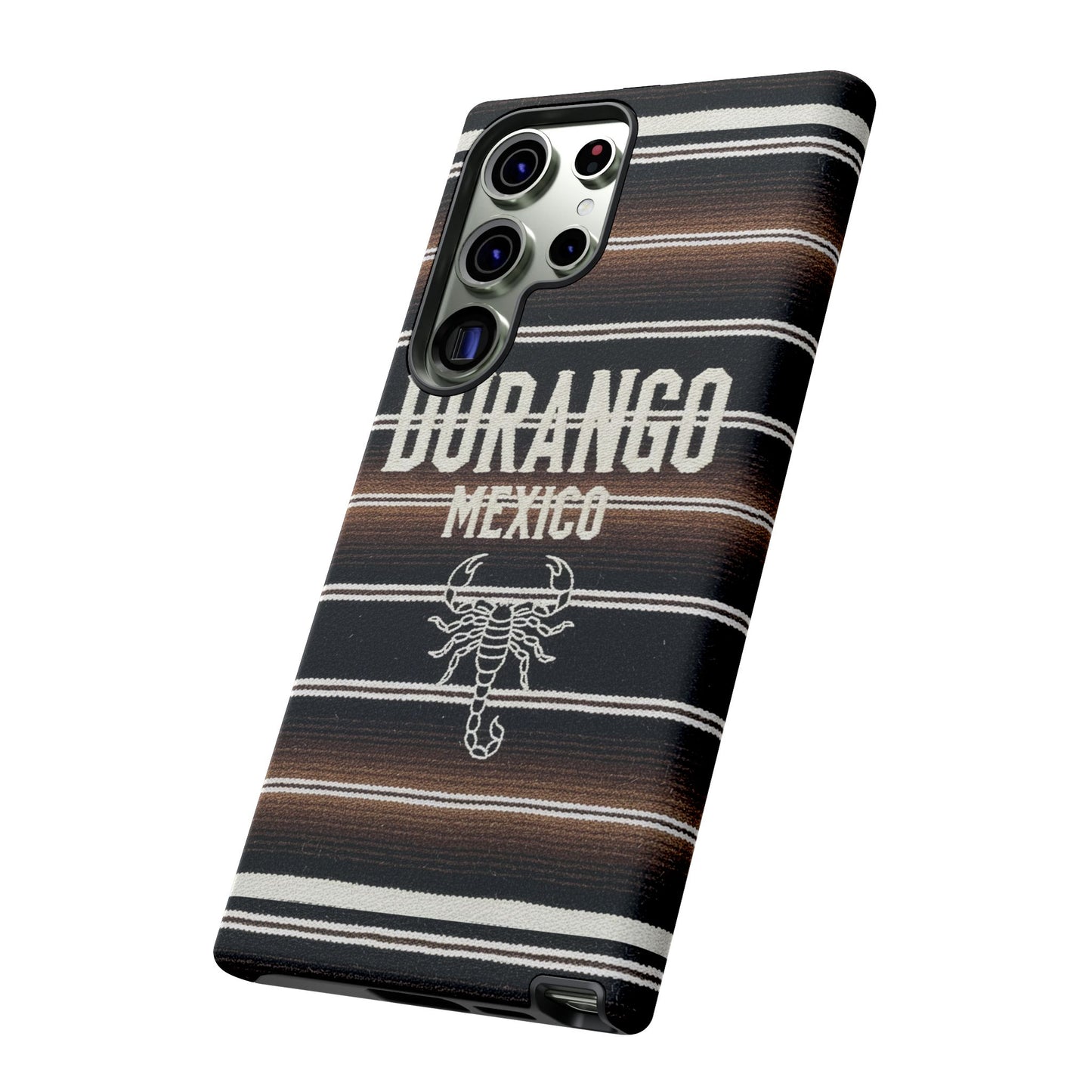 Durango Mexico Phone Case | Serape Scorpion Western Design | Mexican Heritage Tough Case for iPhone & Samsung