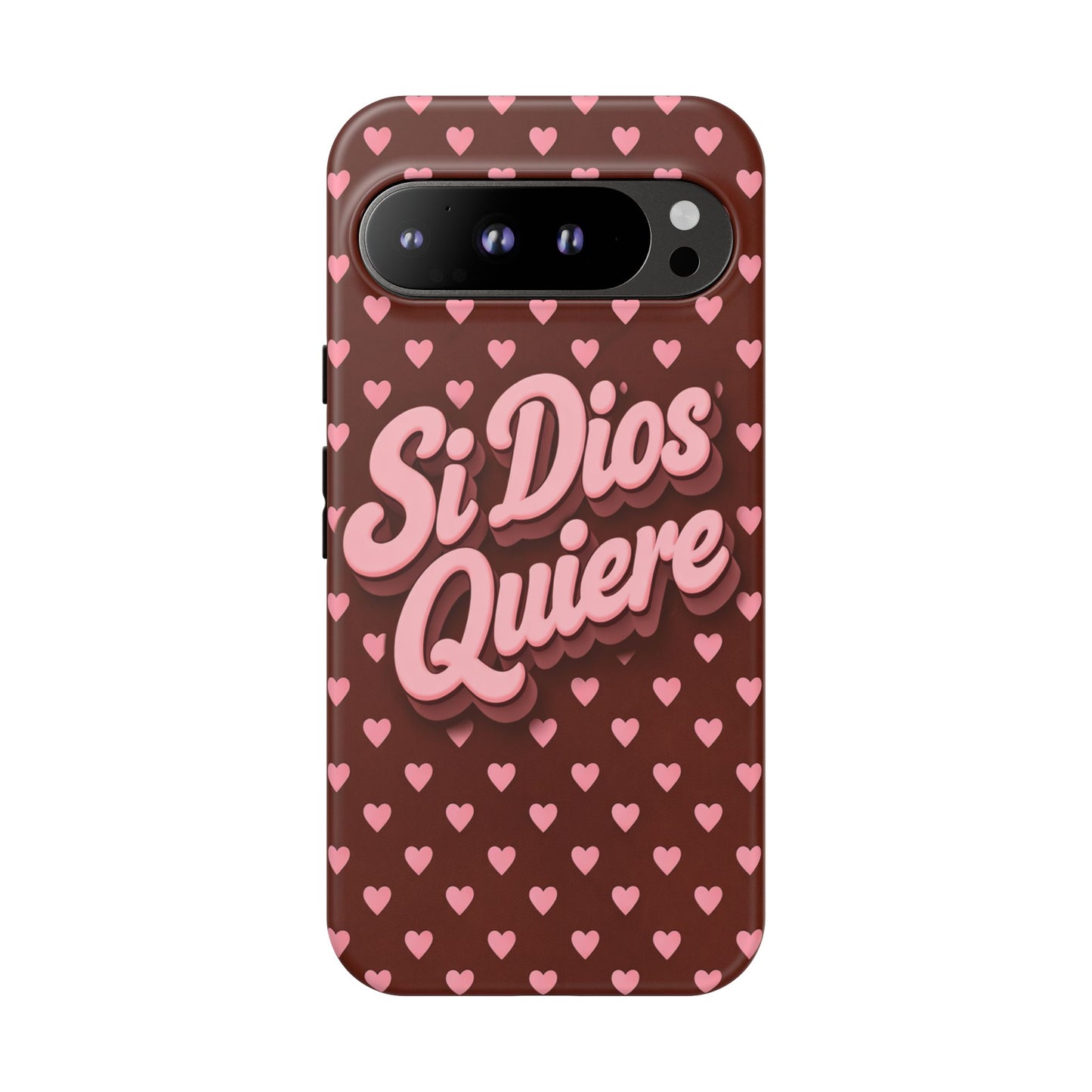 Si Dios Quiere Phone Case Latina Aesthetic Pink Hearts iPhone Samsung