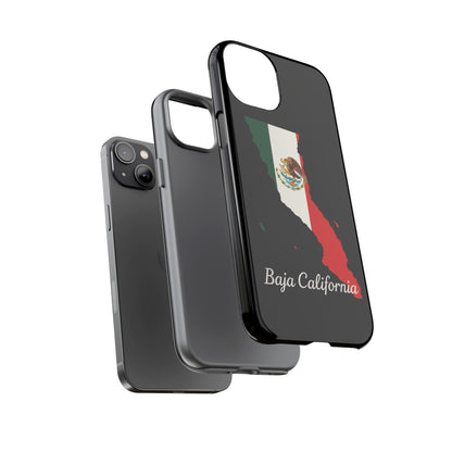 Baja California Mexico Flag Map Phone Case | Mexican American Pride Tough Case for iPhone & Samsung