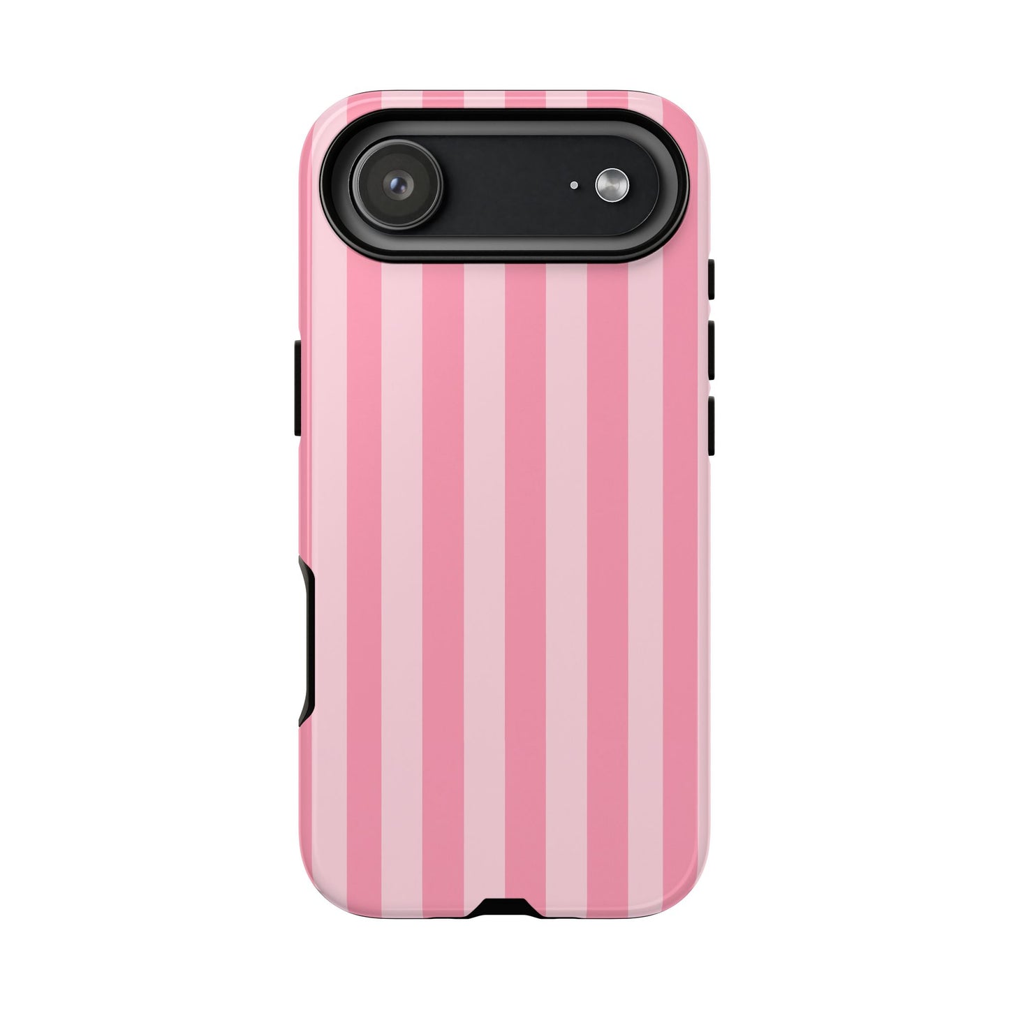 Pink Stripe Phone Case – Pastel Coquette Aesthetic Tough Protective Case