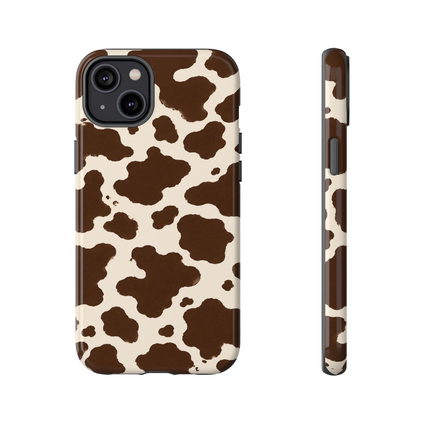 Western Cow Print Tough Phone Case for iPhone Samsung Galaxy Pixel