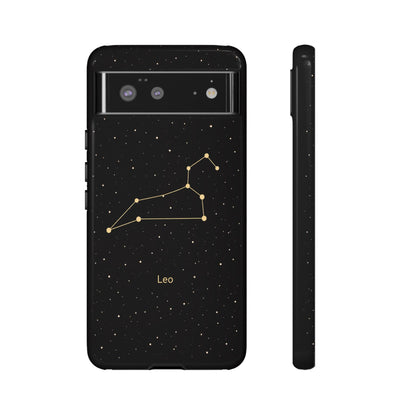 Leo Zodiac Constellation Phone Case – Luxe Gold Celestial Cover