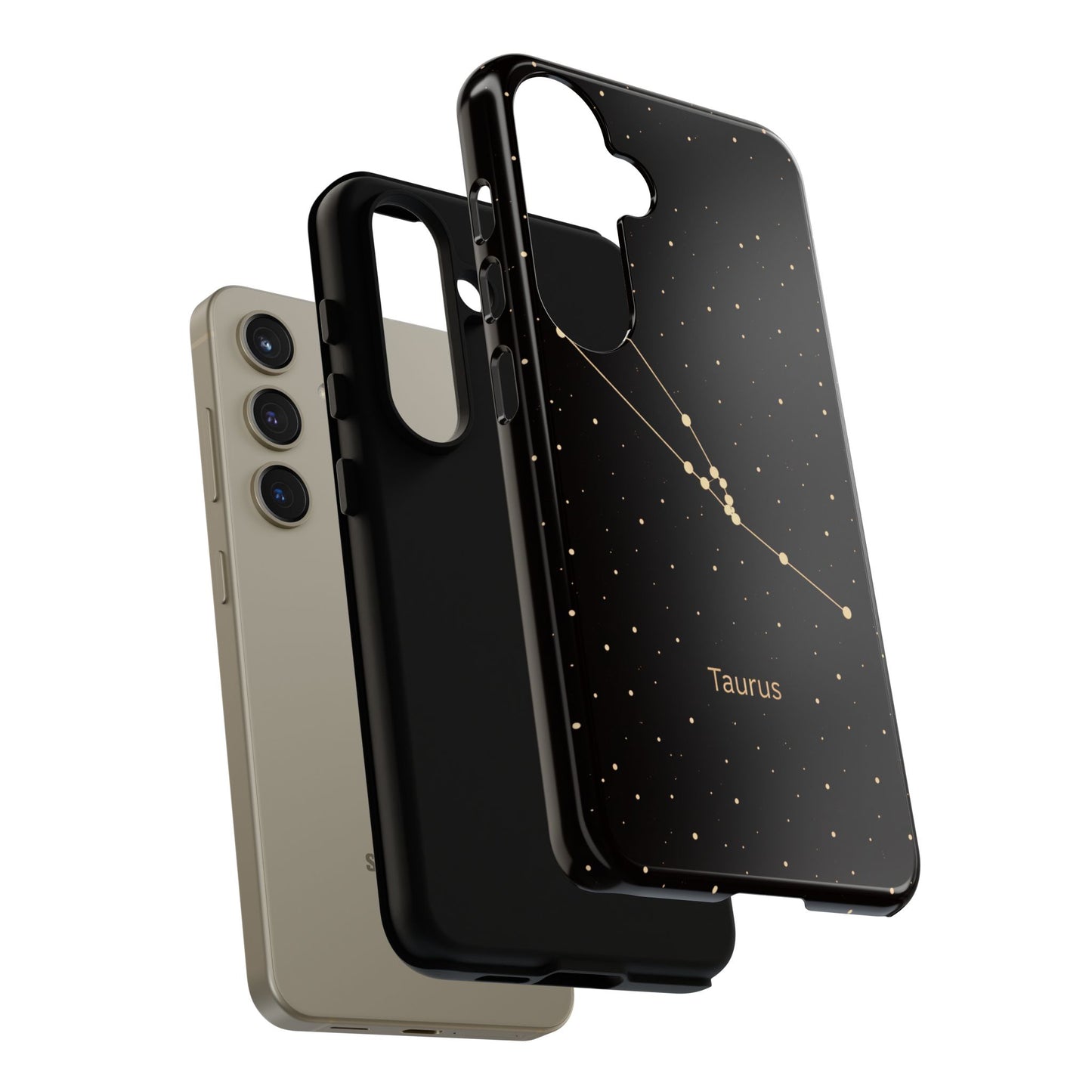 Taurus Zodiac Constellation Phone Case – Luxe Gold Celestial Cover