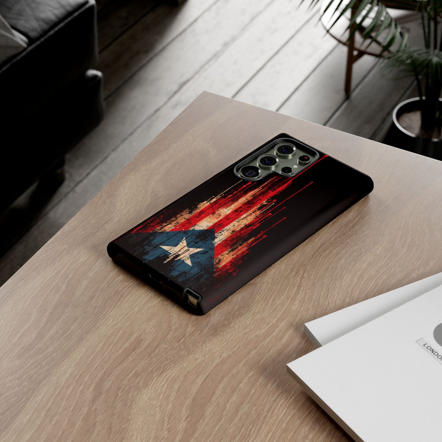 Puerto Rico Flag Phone Case | Distressed Puerto Rican Flag Tough Case | Boricua Pride Protective iPhone Samsung Cover