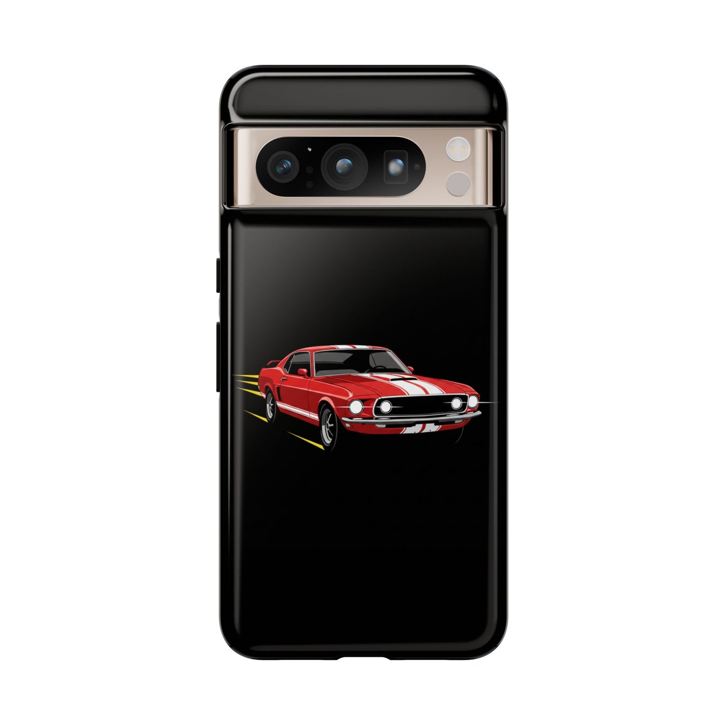 Red Muscle Car Phone Case – Classic Car Racing Tough Protective Case