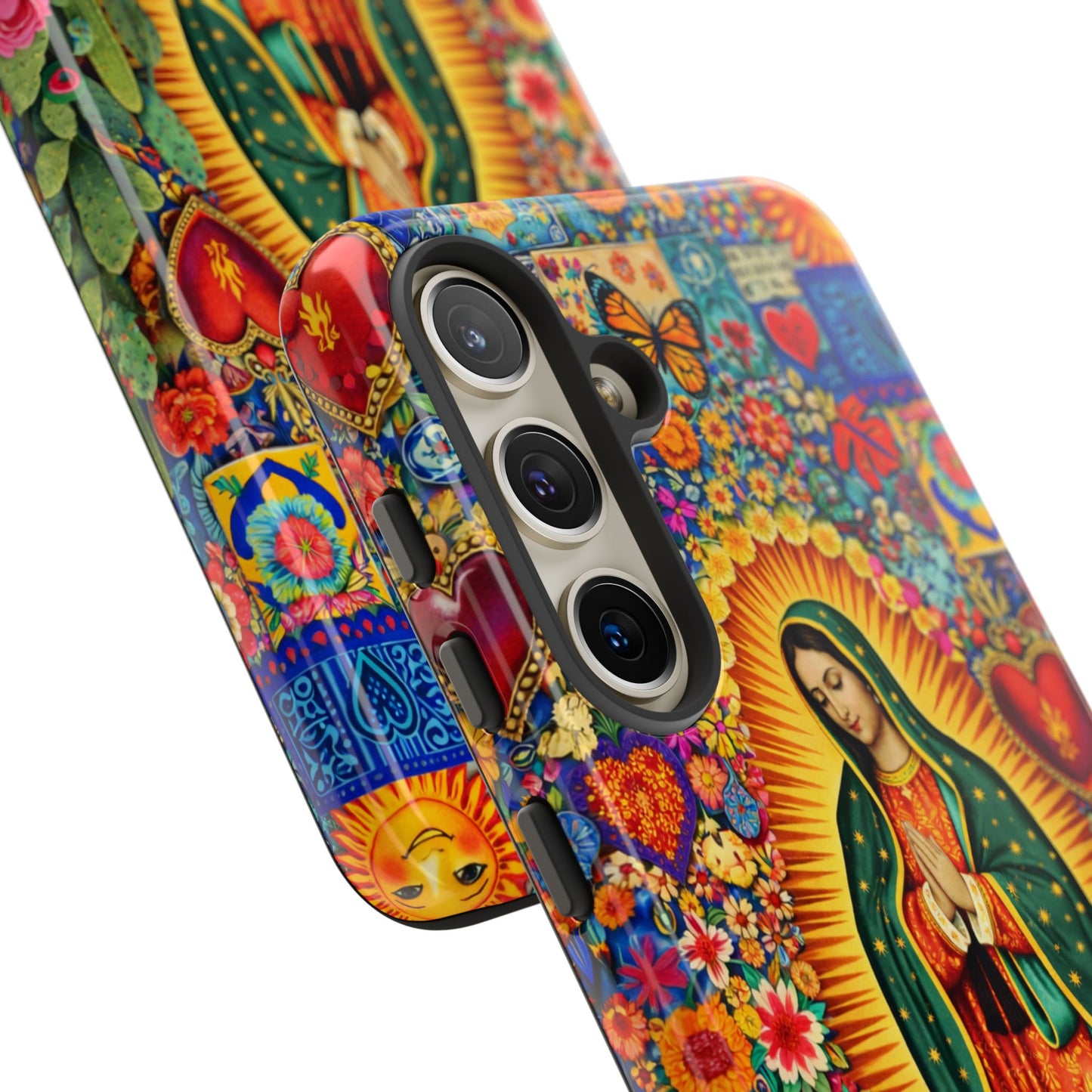 Virgin Mary Guadalupe Phone Case Mexican Folk Art Tough Cover iPhone Samsung