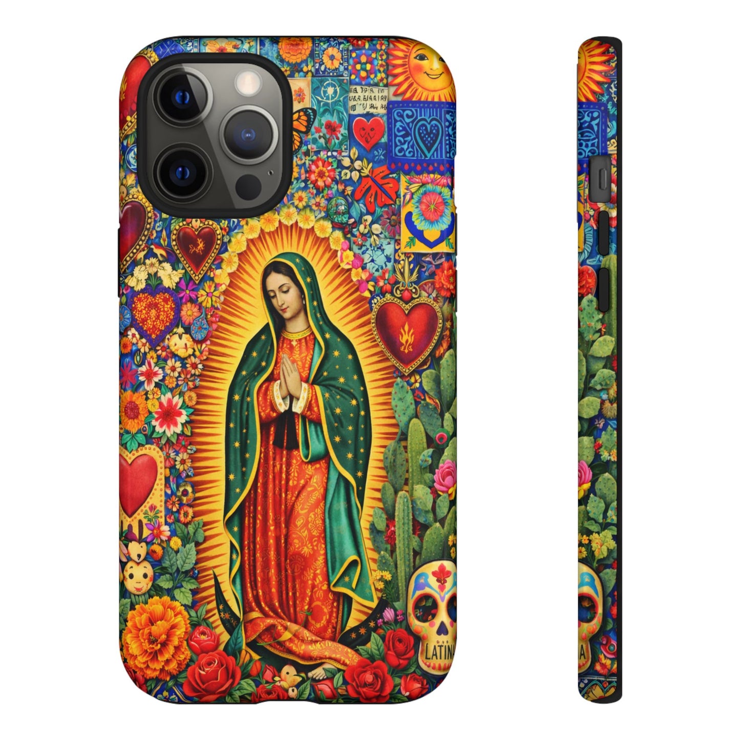 Virgin Mary Guadalupe Phone Case Mexican Folk Art Tough Cover iPhone Samsung
