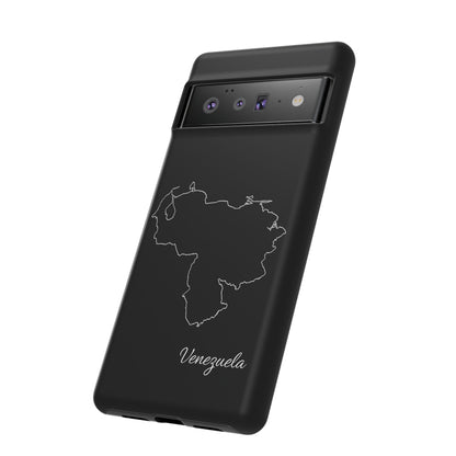 Venezuela Outline Phone Case – Minimal Country Map Tough Case (iPhone, Samsung, Pixel)