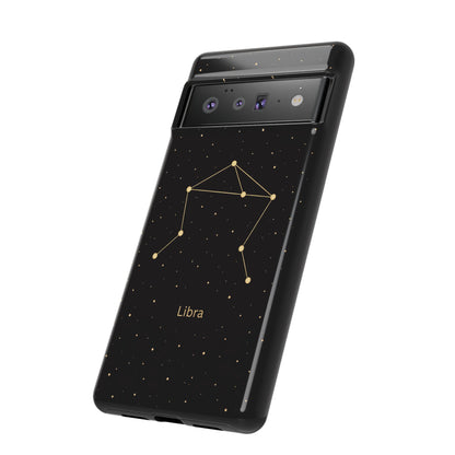 Libra Zodiac Constellation Phone Case – Luxe Gold Celestial Cover