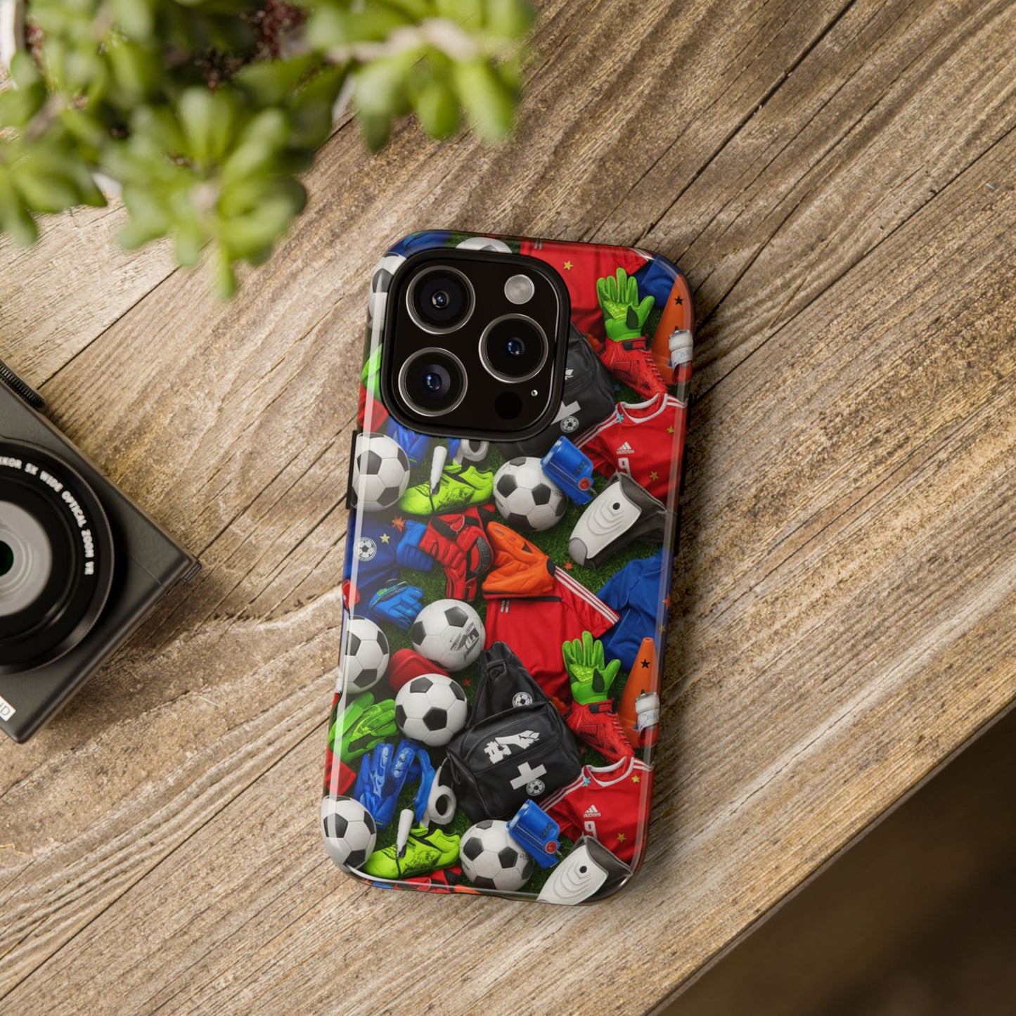Soccer Ball Pattern Phone Case – Sports Fan Tough Protective Game Day Case