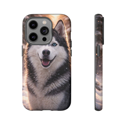 Siberian Husky Tough Phone Case | Blue Eyes Dog Cover Protective iPhone Case