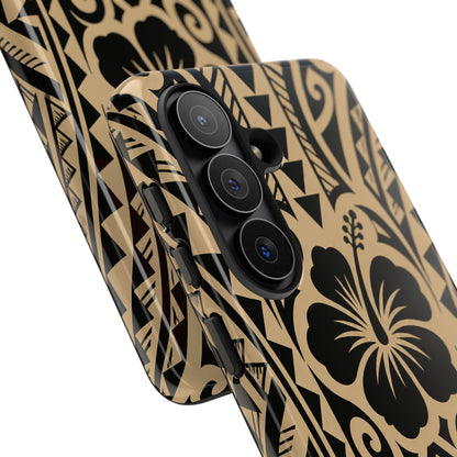 Polynesian Tribal Hawaiin Hibiscus Phone Case for iPhone Samsung Galaxy