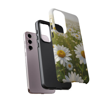Daisy Phone Case – Floral Spring Field Tough Protective Case (iPhone, Samsung, Pixel)