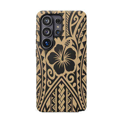 Polynesian Tribal Hawaiin Hibiscus Phone Case for iPhone Samsung Galaxy